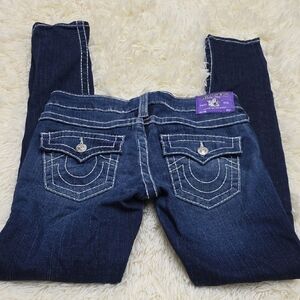 True Religion Women's Dark Blue Boot Cut Jeans